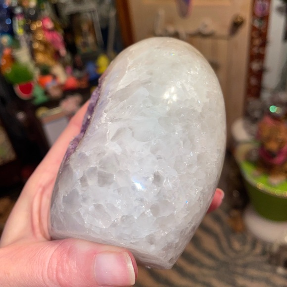 Quartz and amethyst druzy freeform - Picture 9 of 14